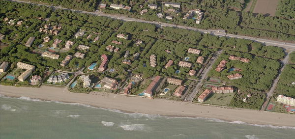 Imagen aérea del norte de Gavà Mar (desde El Torreon 2 hasta los Apartamentos Eïvissa)